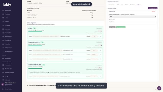Fotograma de LABFY durante el tutorial «Intermedios»