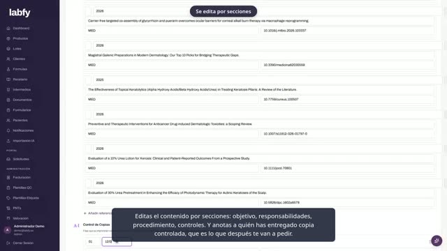 Fotograma de LABFY durante el tutorial «Versionar un PNT»